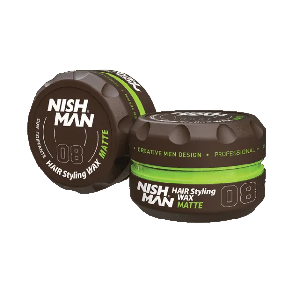 ווקס לעיצוב שיער נישמן - 150 מ"ל 08 Nishman Matte