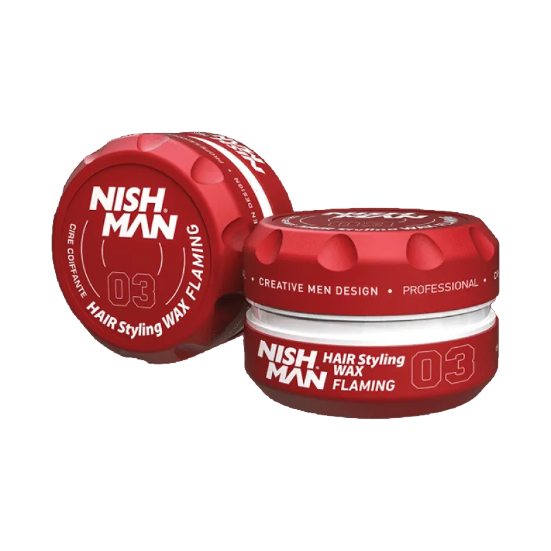 ווקס לעיצוב שיער נישמן -  150 מ"ל 03 Nishman Flaming