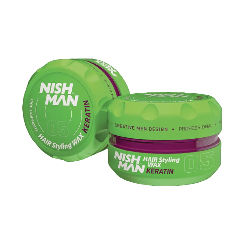 ווקס לעיצוב שיער נישמן -  150 מ"ל 05 Nishman Keratin