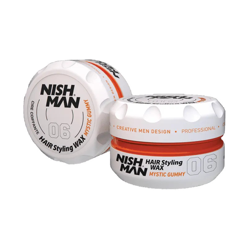 ווקס לעיצוב שיער נישמן -  150 מ"ל 06 Nishman Mystic Gummy