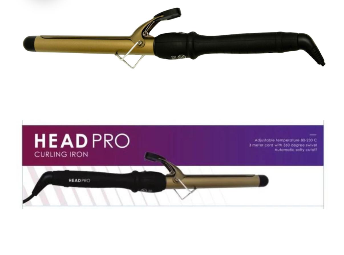 מסלסל שיער קרמי מקצועי של המותג Head Pro.